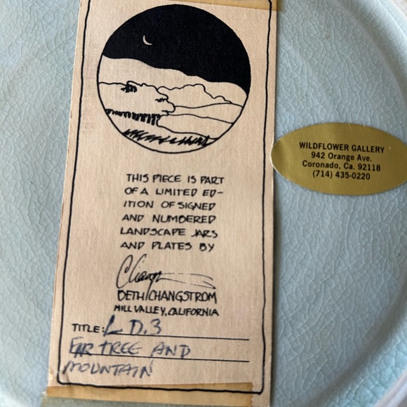 Limited Edition - Set Of 2 Beth Changstrom Nature Scene Plates - Picture 3 of 6